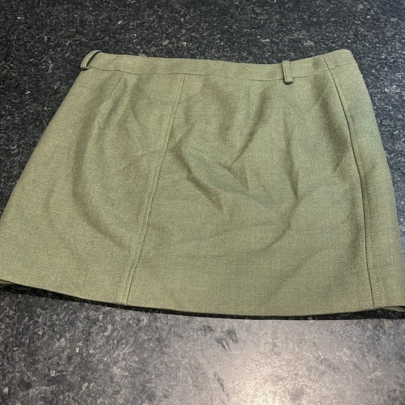 Olive Green Skirt with Gold Accents - Picture 4 of 5